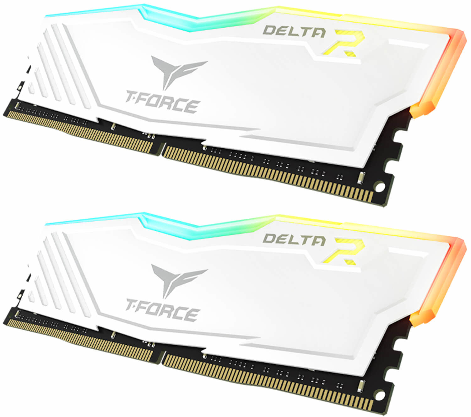 Team Group Kit 16GB (2 x 8GB) DDR4 3200MHz Delta RGB Branco CL16