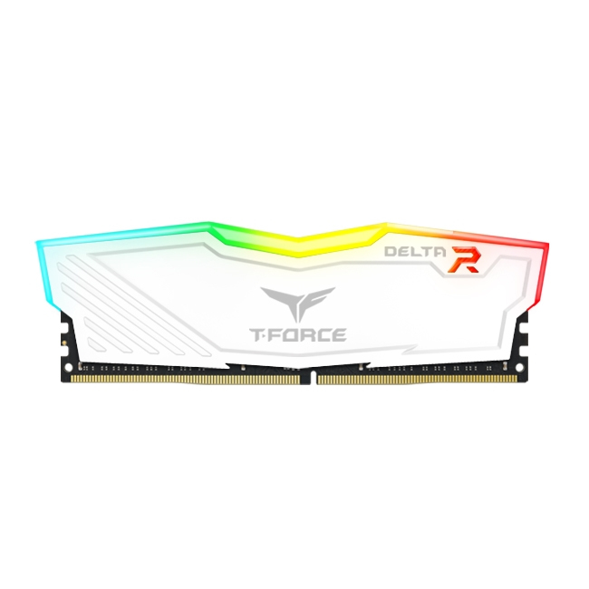 Team Group Kit 16GB (2 x 8GB) DDR4 3200MHz Delta RGB Branco  CL16