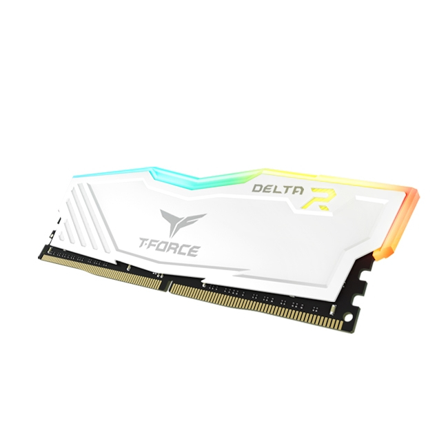 Team Group - Team Group Kit 32GB (2 x 16GB) DDR4 3600MHz Delta RGB Branco CL18