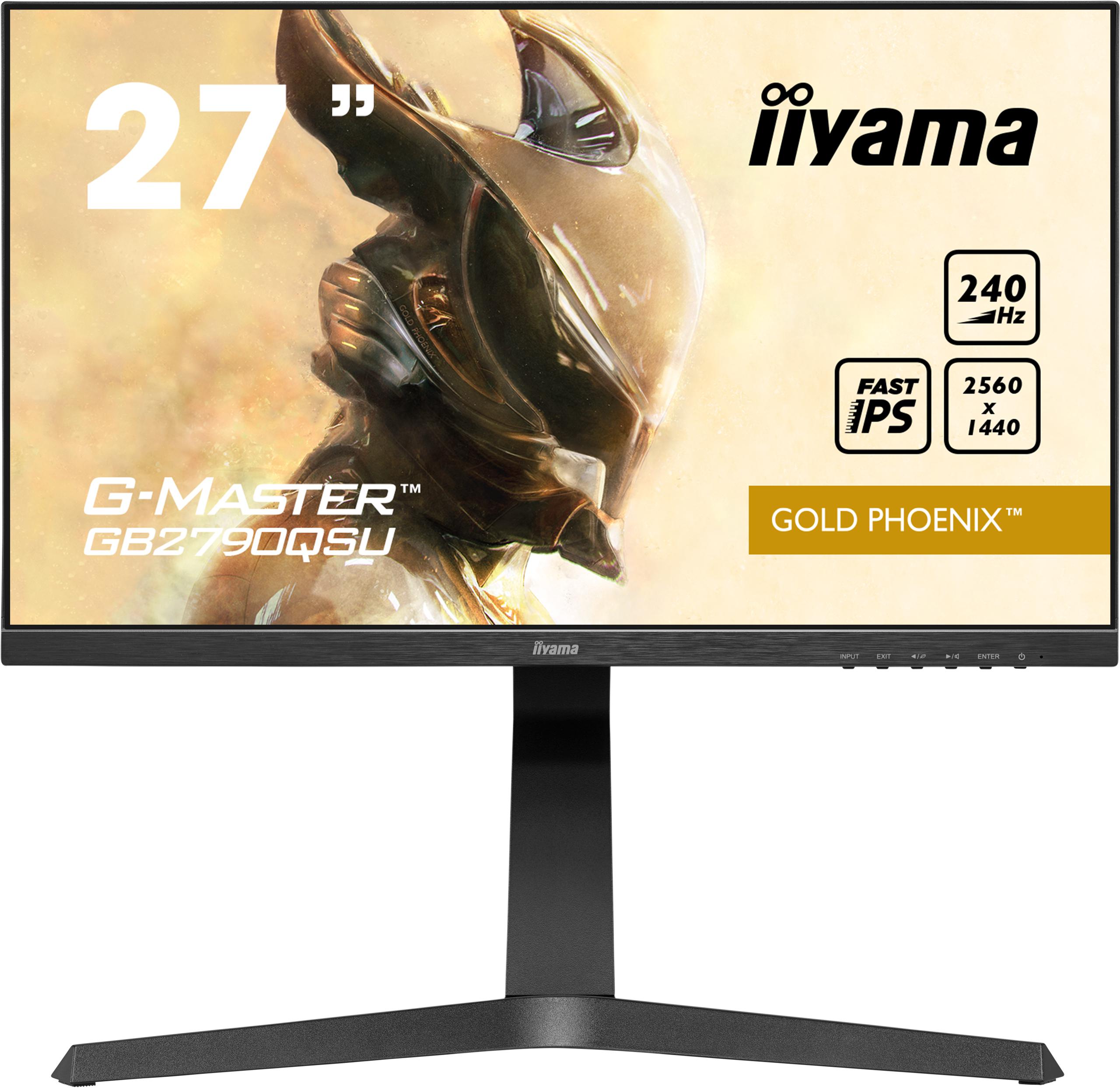 Iiyama - Monitor Iiyama 27" G-MASTER GB2790QSU-B1 Gold Phoenix WQHD 240Hz FreeSync Premium