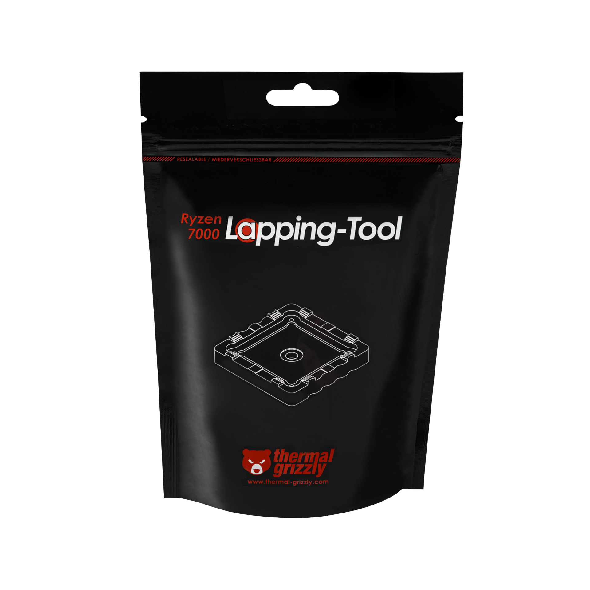 Thermal Grizzly - Ferramenta de Lapping Thermal Grizzly para Ryzen 7000