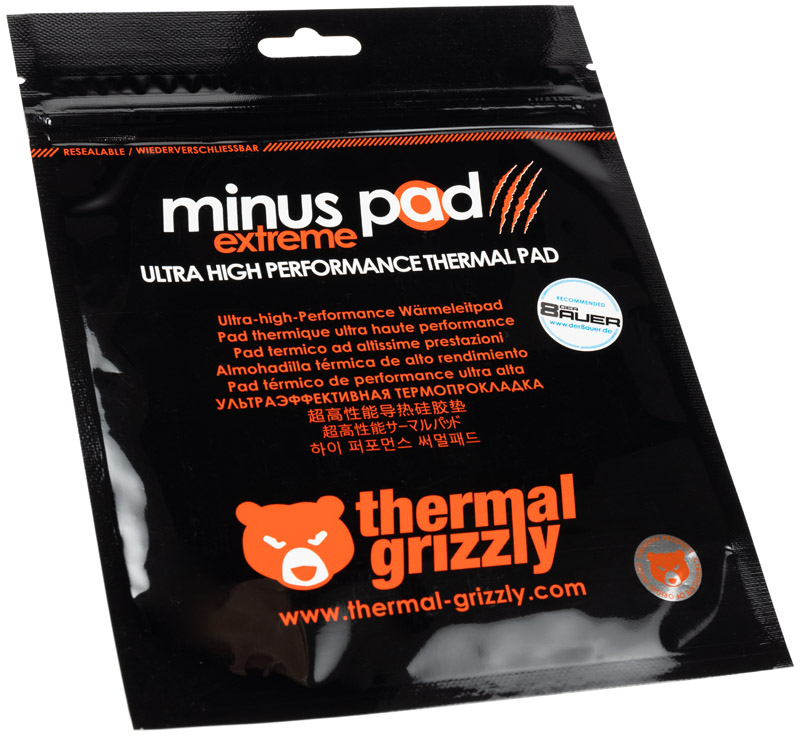 Thermal Grizzly Carbonaut thermal pad - 51 × 68 × 0,2 mm - 62,5 W/m