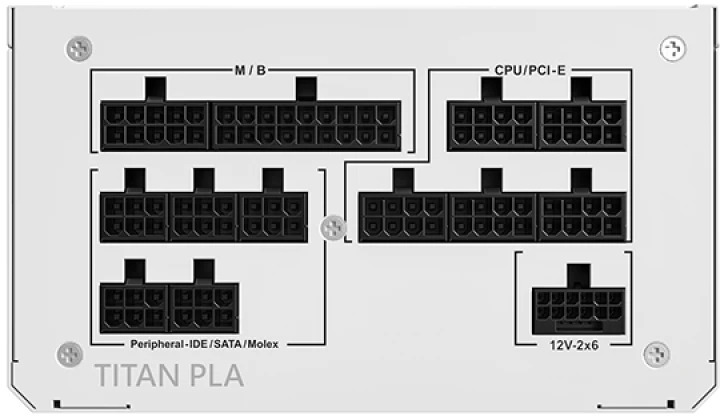 Montech - Fonte Montech Titan PLA 1000W 80 Plus Platinum PCIE5 (Cybenetics Platinum)