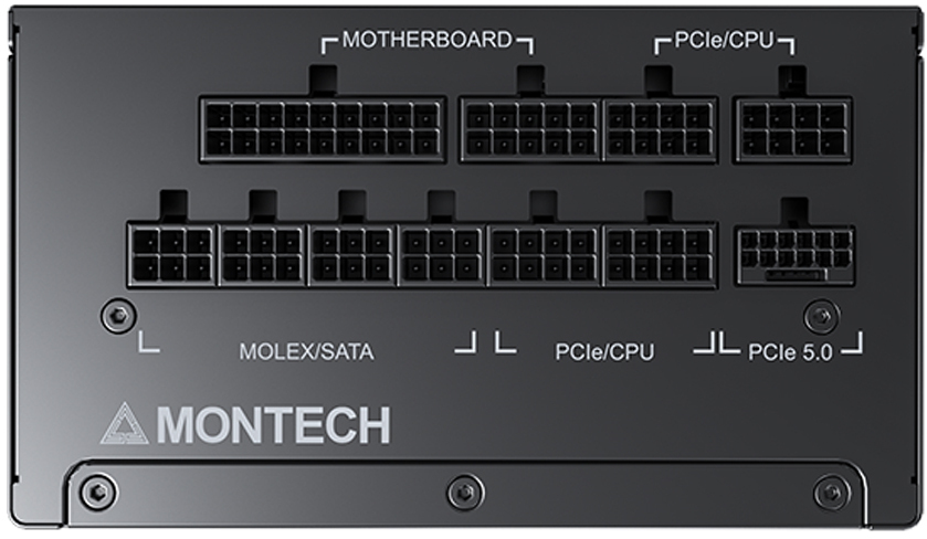 Montech - Fonte Montech Titan PLA 750W 80 Plus Platinum PCIE5 (Cybenetics Platinum)