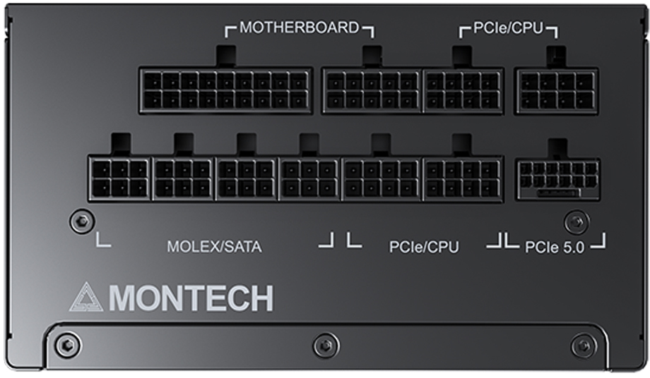 Montech - Fonte Montech Titan PLA 850W 80 Plus Platinum PCIE5 (Cybenetics Platinum)