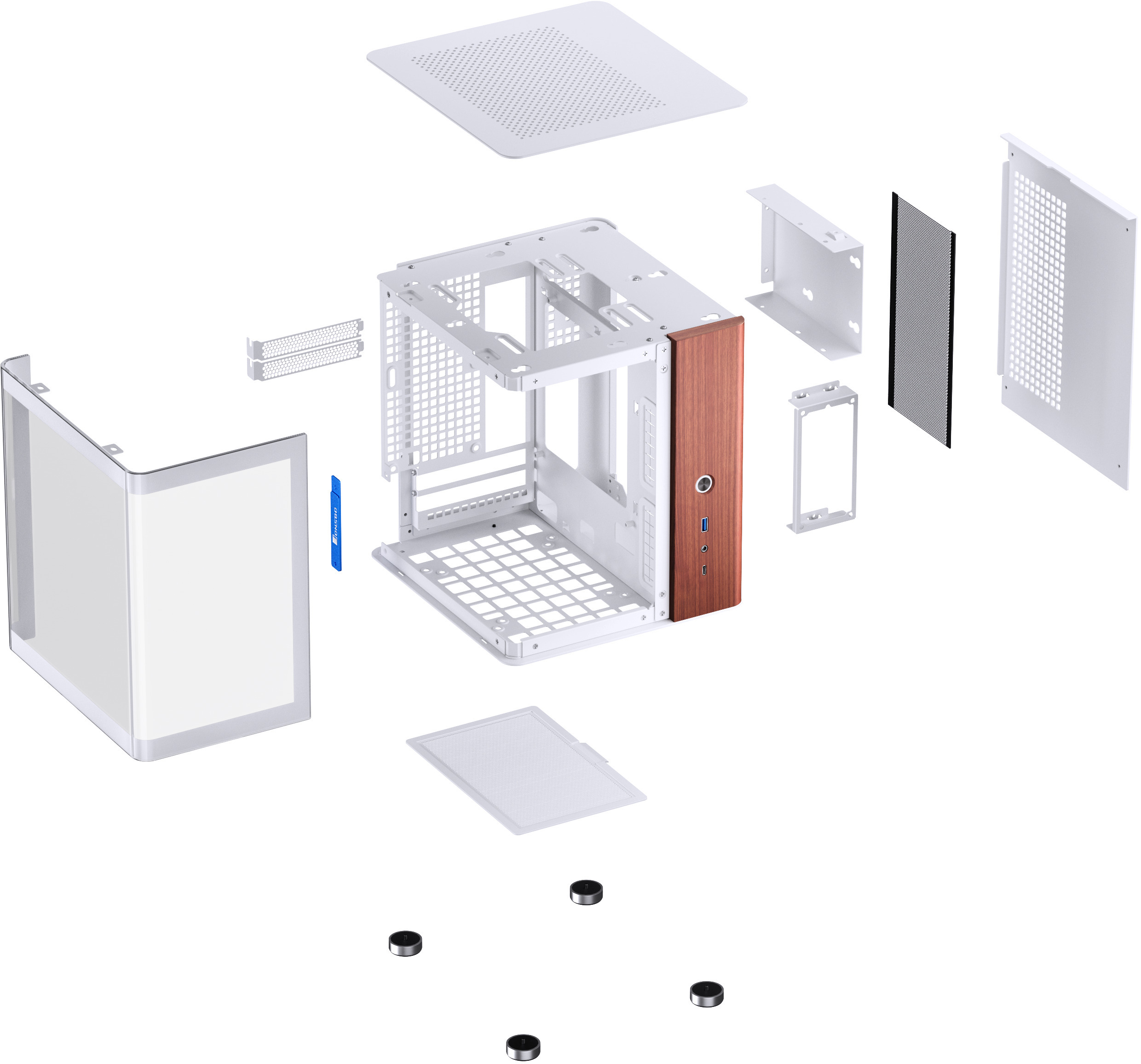 Jonsbo - Caixa Mini-ITX Jonsbo TK-0 Branco