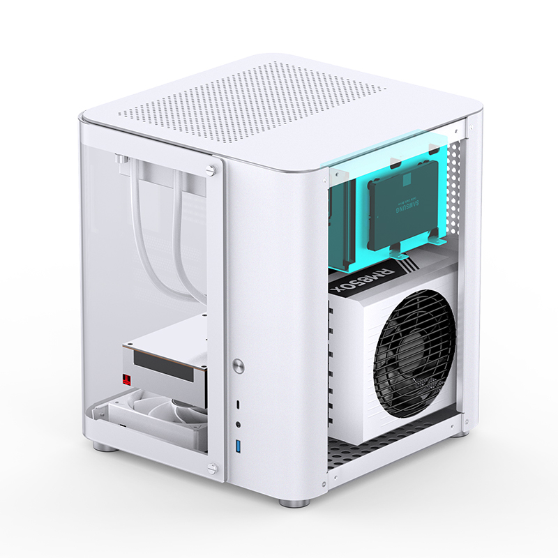 Jonsbo - Caixa Micro-ATX Jonsbo TK-1 2.0 Vidro Temperado Branco
