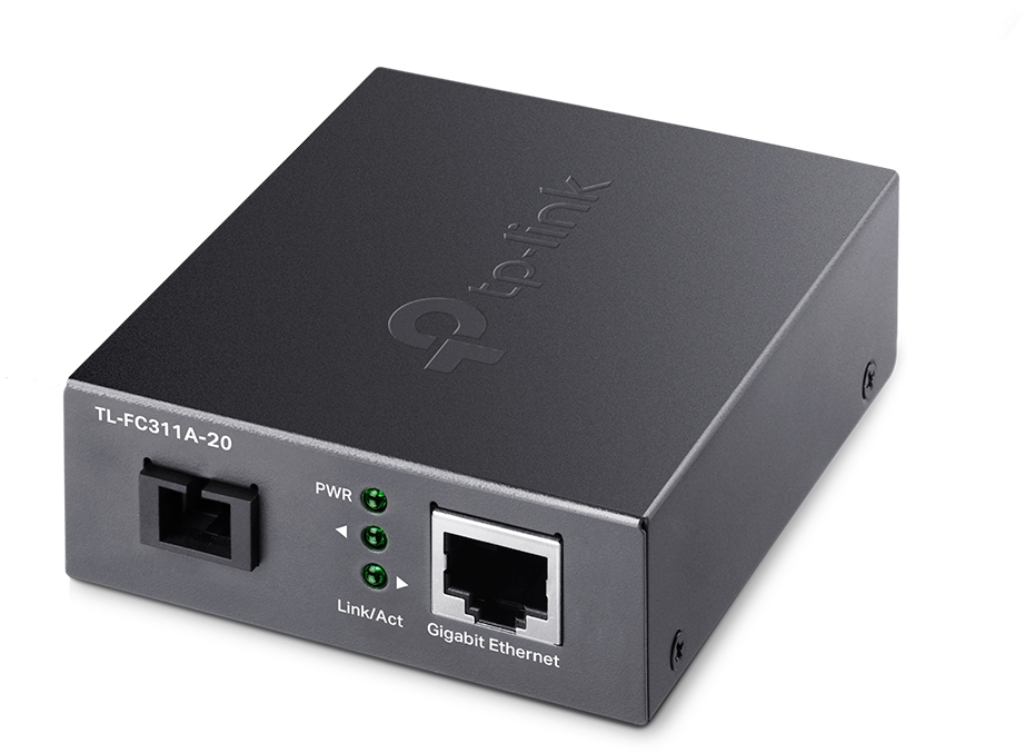 TP-Link - Conversor Media TP-Link TL-FC311A-20 Gigabit WDM Single-Mode