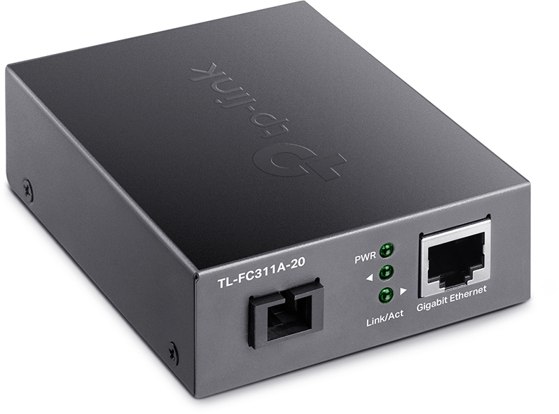 TP-Link - Conversor Media TP-Link TL-FC311A-20 Gigabit WDM Single-Mode