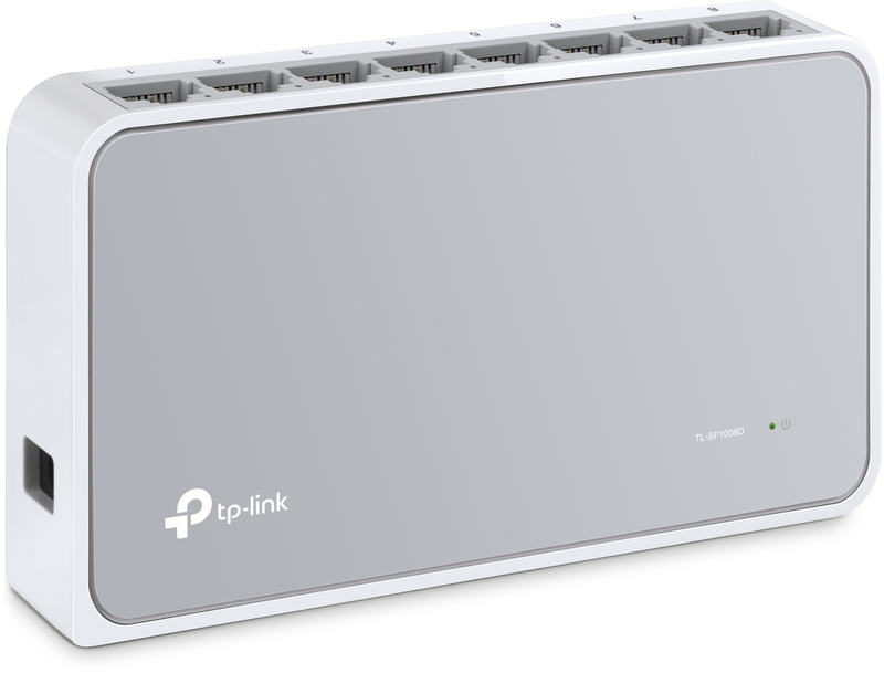 TP-Link - Switch TP-Link TL-SF1008D 8 Portas 10/100 Mbps
