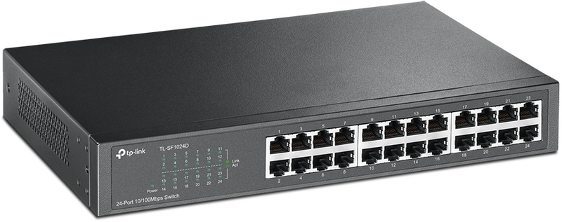 TP-Link - Switch TP-Link SF1024D 24 Portas 10/100 Mbps Switch Unmanaged