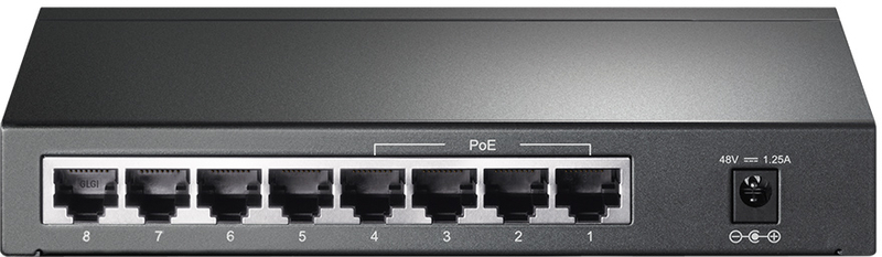 TP-Link - Switch TP-Link TL-SG1008P 8 Portas Gigabit c/ 4 Portas PoE