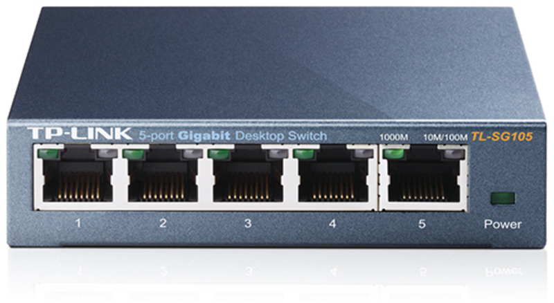 Switch TP-Link TL-SG105 5 Portas Gigabit Metal