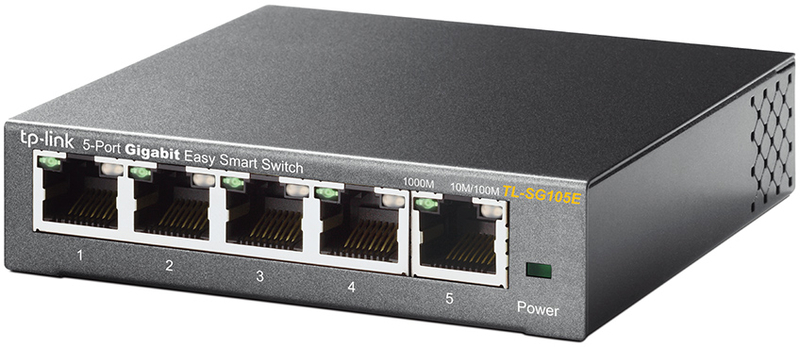 TP-Link - Switch TP-Link TL-SG105E 5 Portas Gigabit Easy Smart