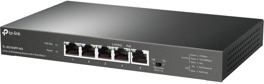 TP-Link - Switch TP-Link TL-SG105PP-M2 Unmanaged 5-Port 2.5G Desktop Switch with 4-Port PoE++