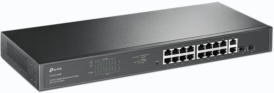 TP-Link - Switch TP-Link  TL-SG1218MP Unmanaged 18-Port Gigabit Rackmount  Switch with 16-Port PoE+