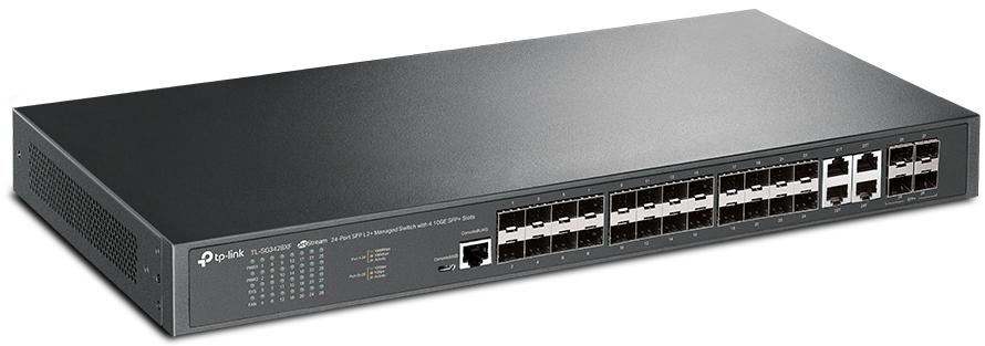 TP-Link - Switch TP-Link SG3428XF JetStream 24 Portas SFP L2+ Managed Switch with 4 10GE SFP+ Slots