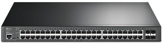 TP-Link - Switch TP-Link SG3452XP JetStream 48 Portas Gigabit + 4 Portas 10GE SFP+ L2+ Managed Switch c/ 48 Portas PoE+