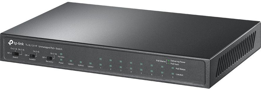 TP-Link - Switch TP-Link TL-SL1311P Unmanaged 8-Port 10/100Mbps + 3-Port Gigabit Desktop Switch with 8-Port PoE+