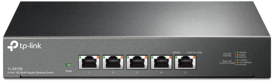 TP-Link - Switch TP-Link TL-SX105 5 Portas 10G Multi-Gigabit