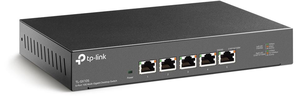 TP-Link - Switch TP-Link TL-SX105 5 Portas 10G Multi-Gigabit