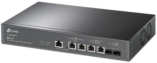 TP-Link - Switch TP-Link SX3206HPP JetStream 6 Portas (4Px 10GBase-T + 2Px 10GE SFP+ L2+ Managed Switch c/4 Portas PoE++)