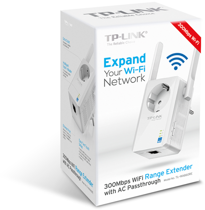 TP-Link - Repetidor TP-Link TL-WA860RE 300Mbps Wi-Fi Passthrough 2 Antenas
