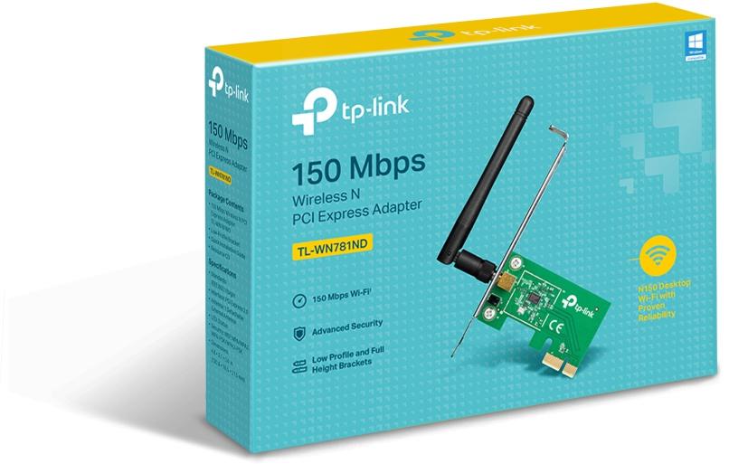 TP-Link - Placa de Rede TP-Link PCI Express TL-WN781ND 150Mbps Wi-Fi