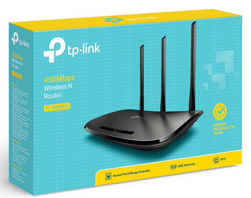 TP-Link - Router TP-Link TL-WR940N N450 Wireless N Router