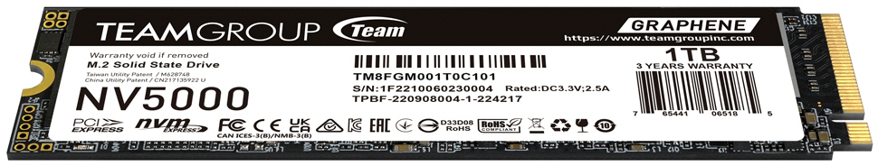 Team Group - SSD Team Group NV5000 1TB Gen4 M.2 NVMe (4500/1900MB/s)