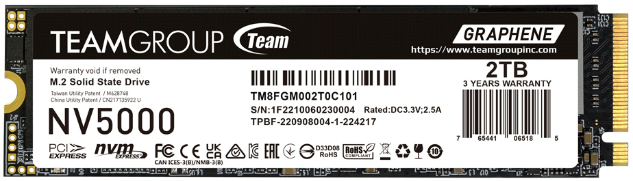 Team Group - SSD Team Group NV5000 2TB Gen4 M.2 NVMe (5000/3000MB/s)