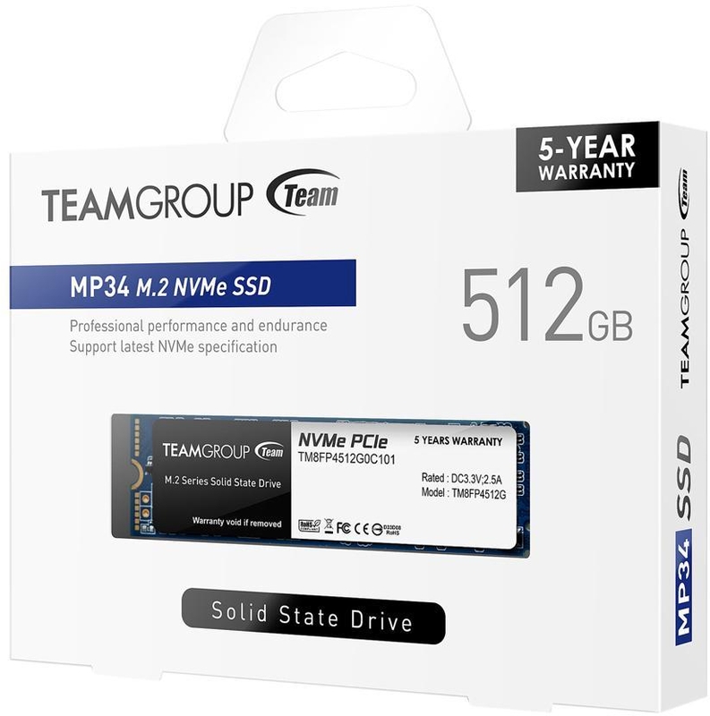 Team Group - Disco SSD Team Group MP34 512GB M.2 NVMe