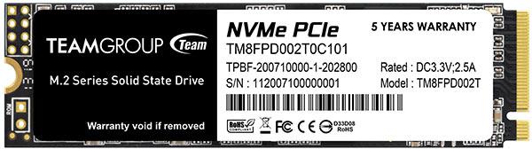 Team Group - SSD Team Group MP33 PRO 2TB M.2 NVMe (2400/2100MB/s)