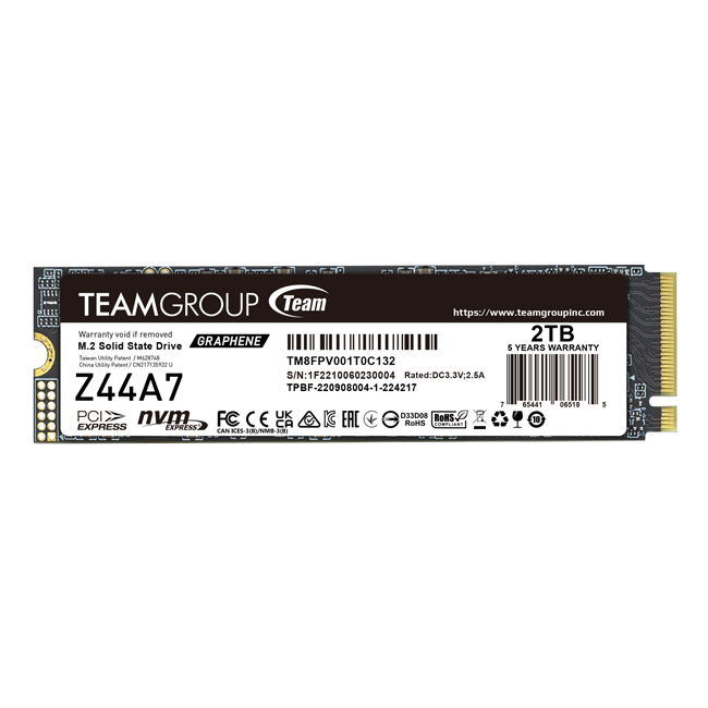 Team Group - Tray SSD Team Group Z44A5 2TB Gen4 M.2 NVMe