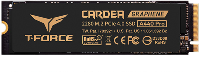 Disco SSD Team Group T-Force Cardea A440 Pro Heatsink 1TB Gen4 M.2 NVMe