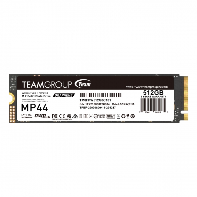 SSD Team Group MP44 512GB Gen4 M.2 NVMe (3400/2000MB/s)