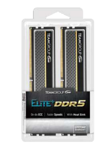 Team Group Kit 32GB (2 x 16GB) DDR5 4800MHz Elite Plus Preto CL40