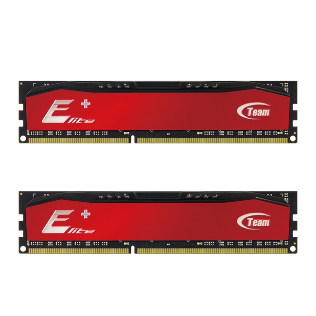 Team Group Kit 16GB (2 x 8GB) DDR3 1600MHz Elite Plus Vermelho CL11