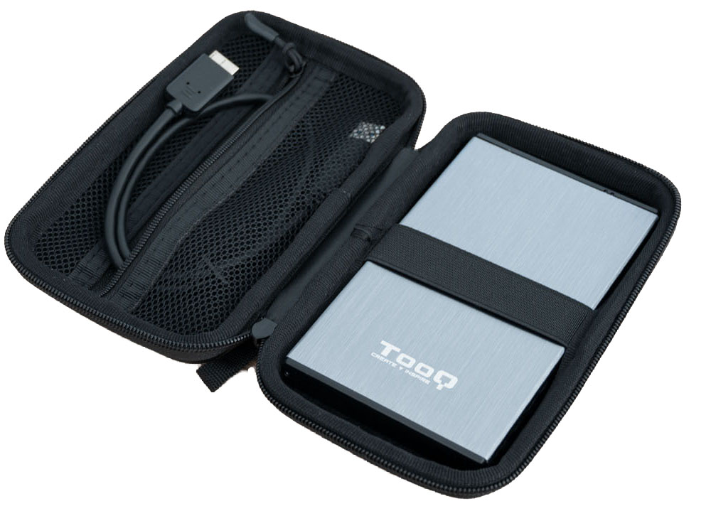 Tooq - Caixa Protectora Tooq Discos 2.5" Preto (E2503B)