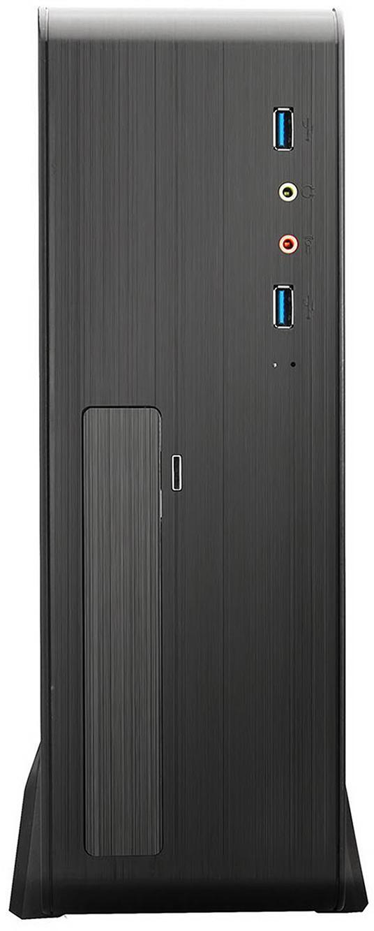  - ** B Grade ** Caixa Mini-ITX Tooq C/Fonte Alimentação 500W + Leitor de Cartões + 2x USB 3.0 Preta