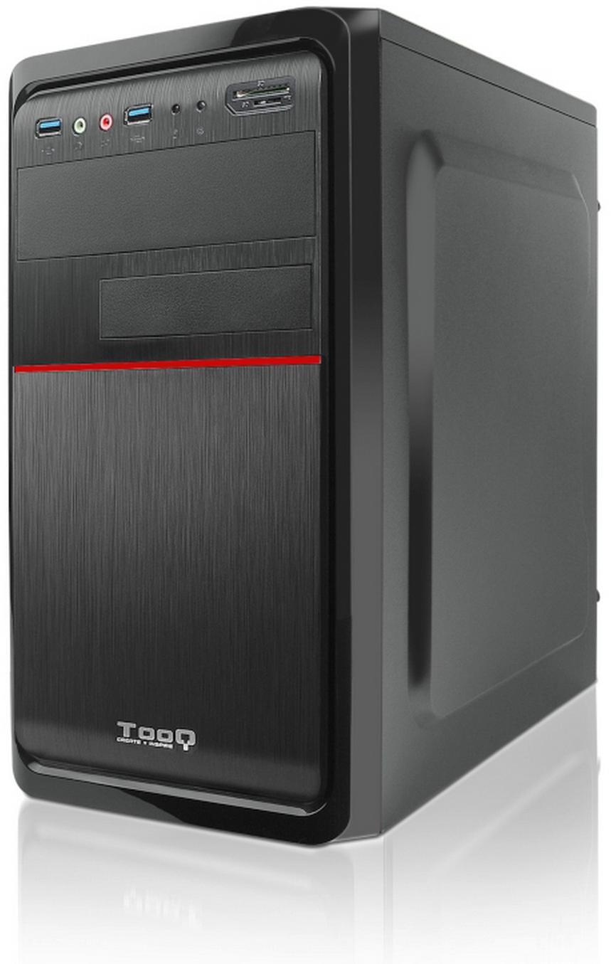  - ** B Grade ** Caixa Micro-ATX Tooq C/ Fonte 500W + Leitor de cartões + 2x USB 3.0 Preta