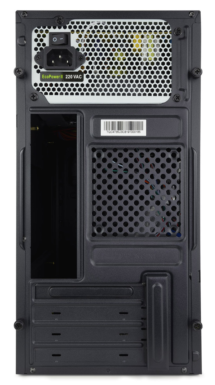 Tooq - Caixa Micro-ATX Tooq C/ Fonte 500W + Leitor de cartões + 2x USB 3.0 Preta