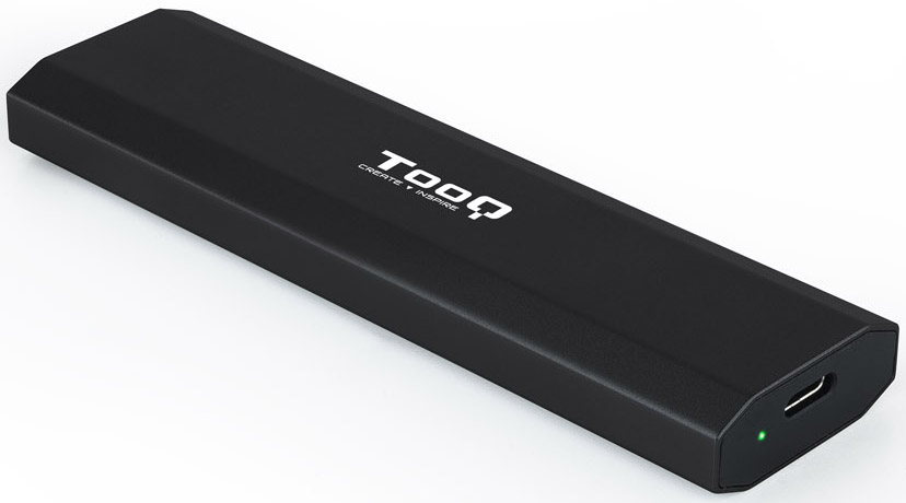Caixa SSD Tooq M.2 NGFF/NVMe SSD USB 3.1 Gen 2 Preto