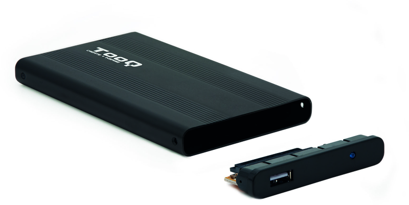 Caixa HDD Tooq 2.5" SATA (95mm) - USB 2.0 Preto