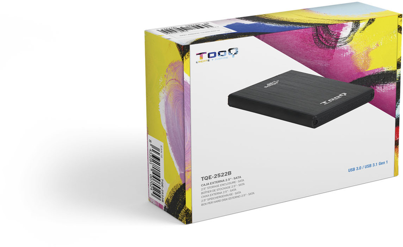 Tooq - Caixa HDD Tooq 2.5" SATA (9mm) USB 3.0 Preto