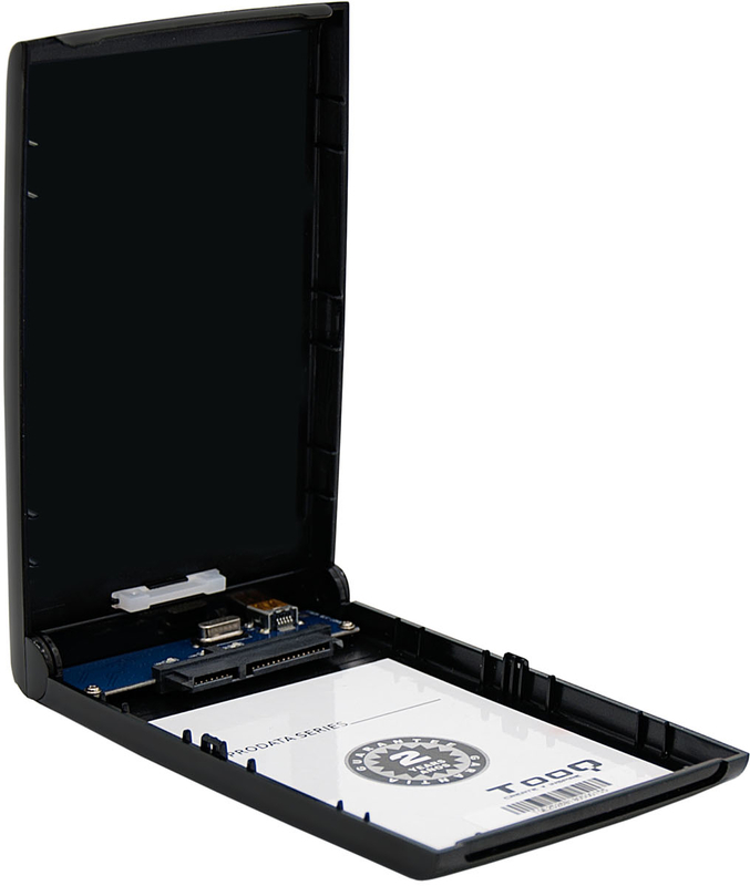 Tooq - Caixa HDD Tooq 2.5" SATA (9,5mm) Tool Less USB 3.0 / 2.0 Preto