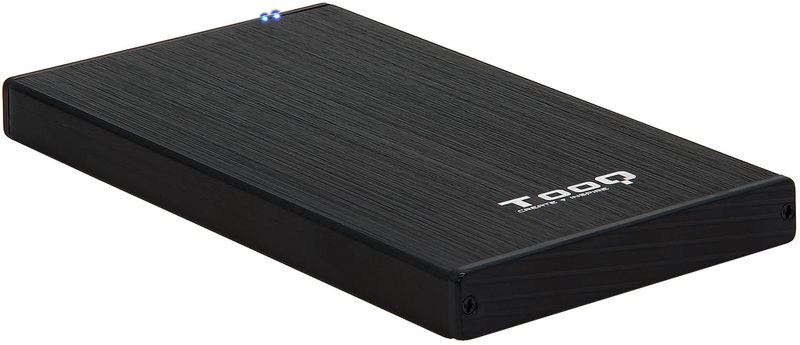 Caixa HDD Tooq 2.5" SATA (9,5mm) - USB 3.0/3.1 Gen 1 Preto Metalizado