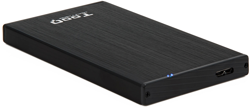 Tooq - Caixa HDD Tooq 2.5" SATA (9,5mm) USB 3.0/3.1 Gen 1 Preto Metalizado