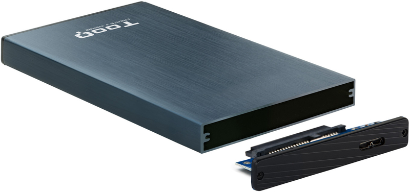 Tooq - Caixa HDD Tooq 2.5" SATA (9,5mm) USB 3.0/3.1 Gen 1 Azul Pacífico