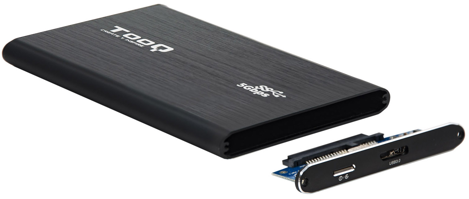 Tooq - Caixa HDD Tooq 2.5" SATA (7mm) USB 3.0 UASP